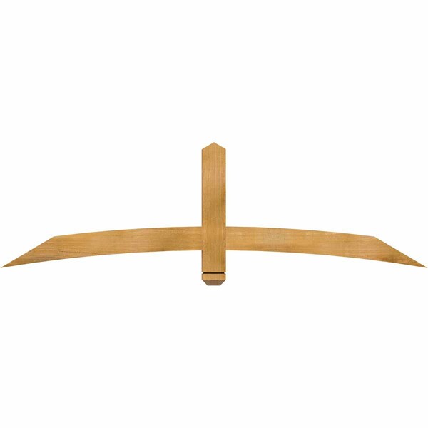 Ekena Millwork Bellingham Rough Sawn Timber Gable Bracket, Western Red Cedar, 72"W x 21"H x 2"D x 4"F, 7/12 Pitch GBW072X21X0204BEL00RWR - main